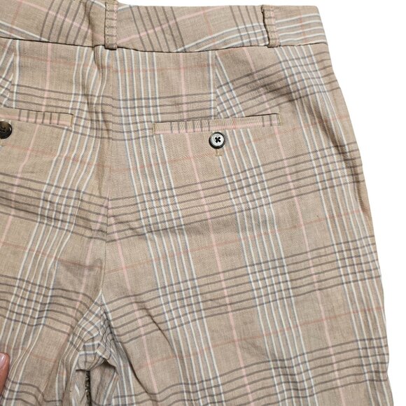 Banana Republic Tan and‎ Pink Linen Pants Size 6 New With Tags - Picture 3 of 8
